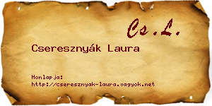 Cseresznyák Laura névjegykártya
