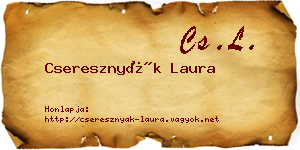 Cseresznyák Laura névjegykártya